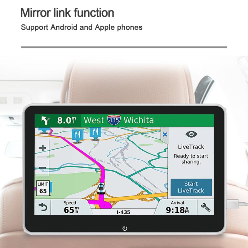 Εξωτερική οθόνη αφής MP5 Εμφάνιση προσκέφαλου αυτοκινήτου Universal πίσω σύστημα ψυχαγωγίας