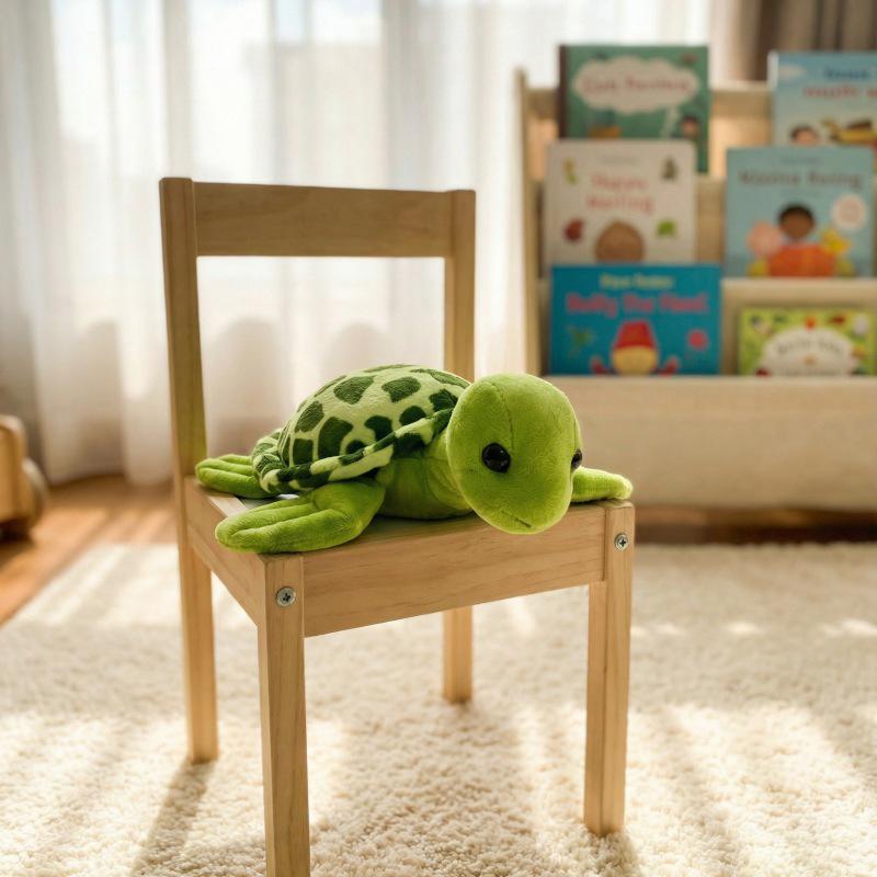 Cartoon Cute Parent-Child Sea Turtle Plush Toy - Children's Cushion & Birthday Gift