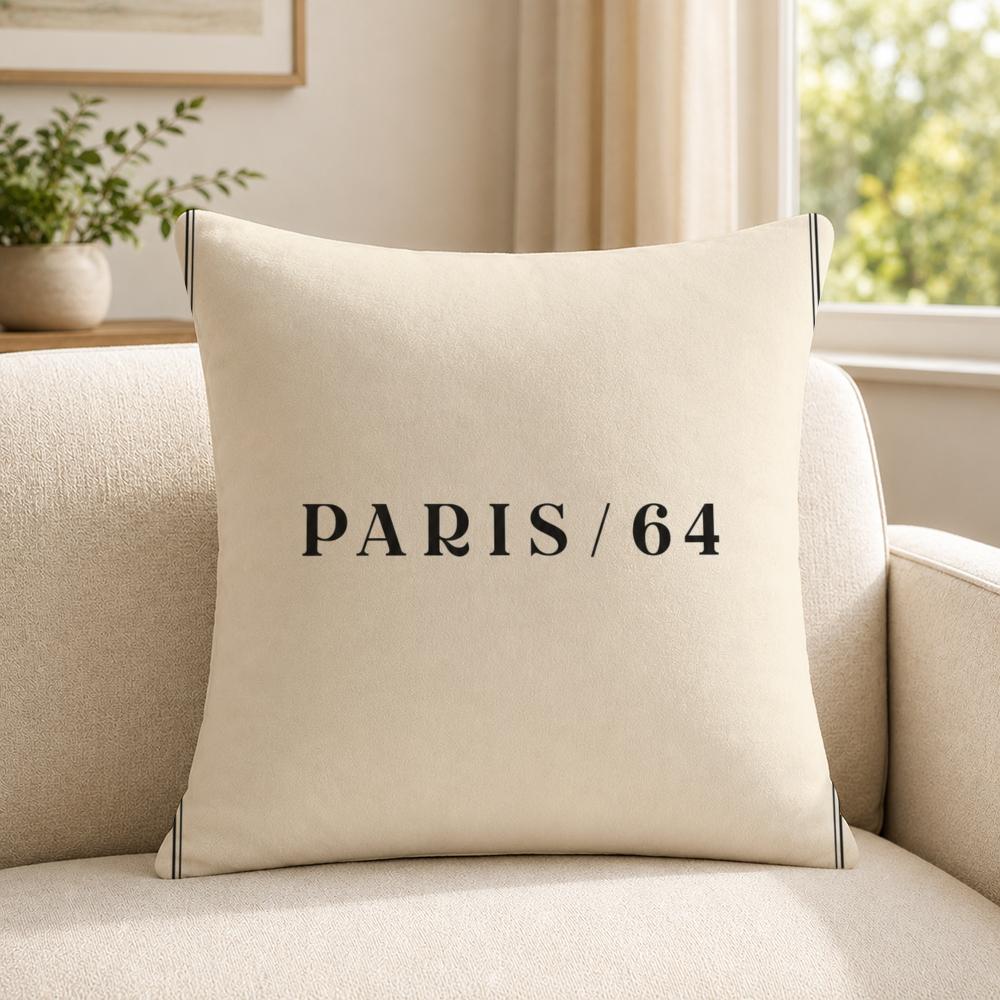 Brand 664 Paris Cushion Cover Shortplush Cushion Coverbreathableskinfriendlywashableroom Sofa Decor Gift