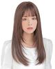 AQUADOLL MBK Matte Black Wig, Long, Full, Layered, Straight, with Sheer Bangs, Free Size, wg323MBK