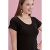 Tricou tip fluture cu guler larg