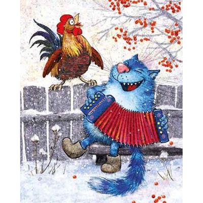 Cross Stitch Kit DIY Diamond Embroidery Chicken and Cat Diamond Painting Mosaic Home Decor