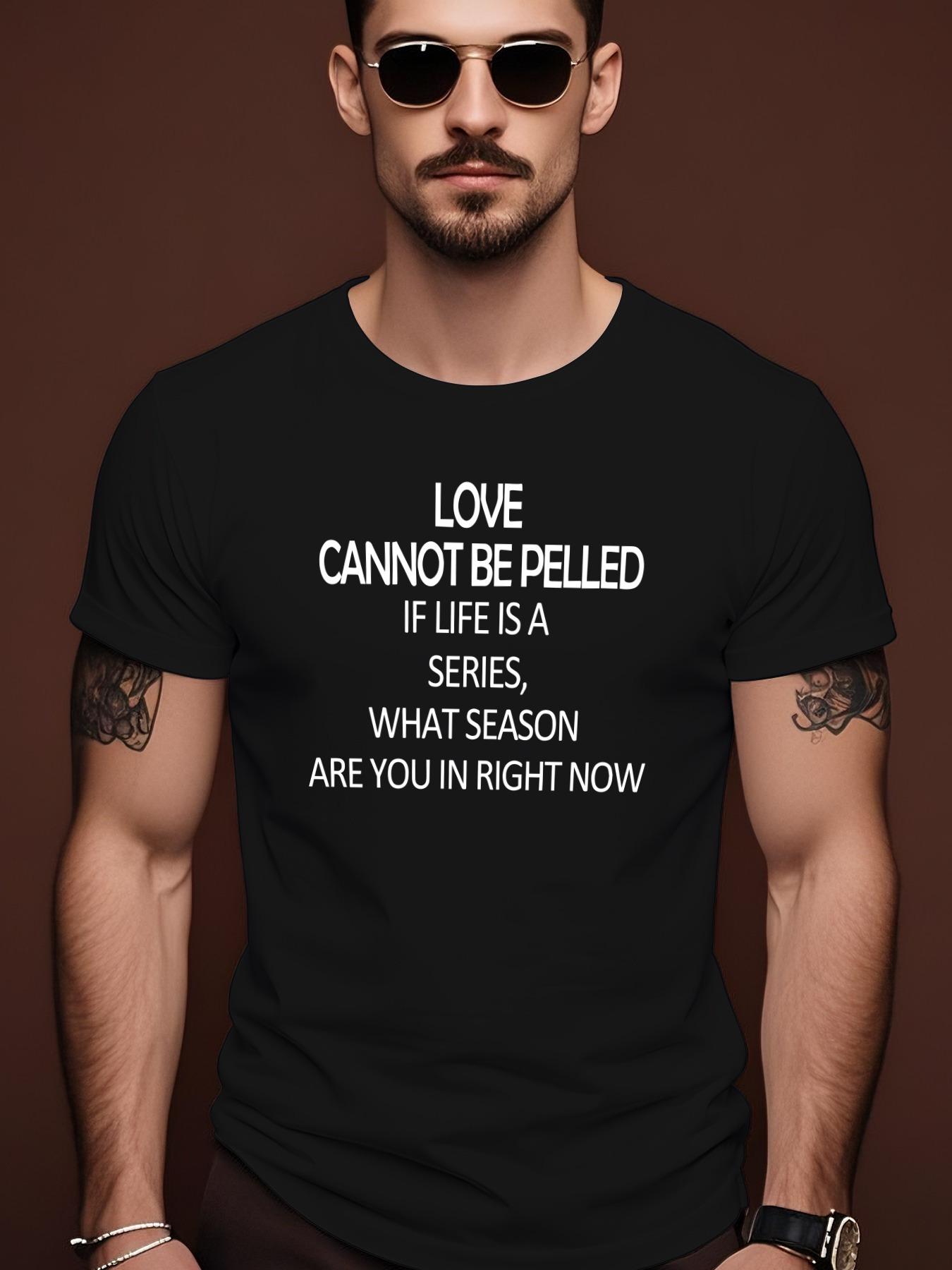 LOVE CANNOT BE PELLED Trendy Streetwear Summer Casual Rou... L