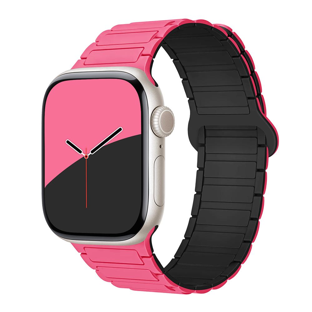 bands for Apple Watch strap 40mm 46mm 45mm 44mm 41mm 49mm Magnetic Silicone correas Bracelet iWatch Series 11 10 9 8 Se ultra2 3