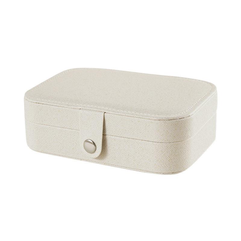 Leather Jewelry Box With Double Layer Large Capacity Organizer For Travel And Gift Giving
