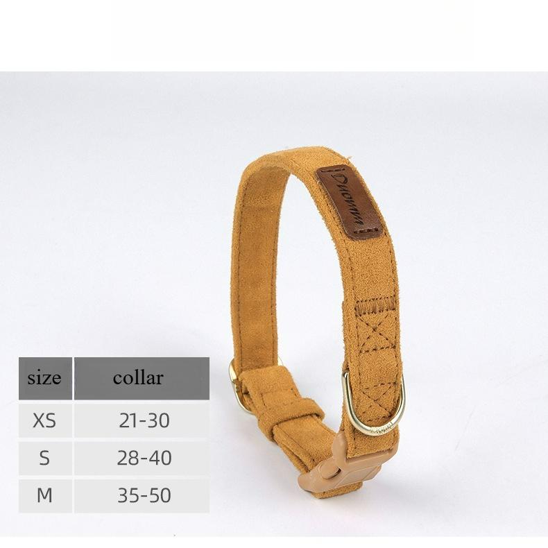 Pet Collars Trendy Premium Suede Dog Harness Leash Set-Adjustable Pet Chest Strap Soft Durable Puppy Kitten Fashion Accessories