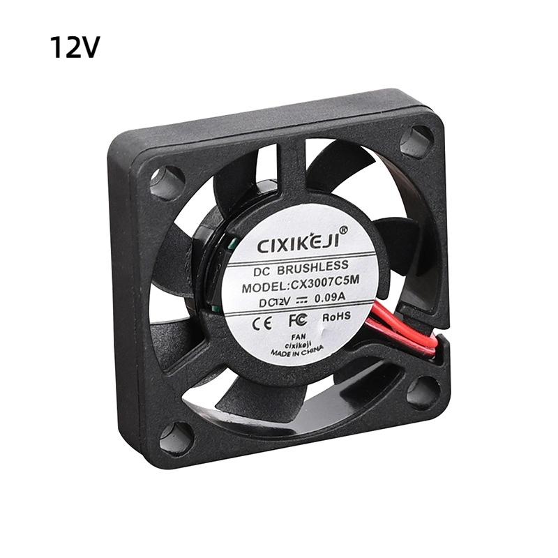 

1 шт. Охлаждающий вентилятор 2 провода 30X30X7 мм 3007 30 мм вентилятор DC 5 В 12 В 24 В Вентилятор для 3D-принтера Вентилятор для видеокарты DIY аксессуары A2