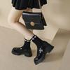 British Style Mary Jane Single Woman 2025 New Spring and Autumn Muffin Platform Single Shoes Retro Japanese High-heeled Small Leather Shoes Women