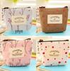 New Korean Pastoral Floral Coin & Key Pouch - Cute Mini Change Purse