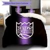 Sacramento Kings Pattern Bedding Quilt Set  Home Decoration  Gift (1 * duvet cover + 2 * pillowcase  without core)