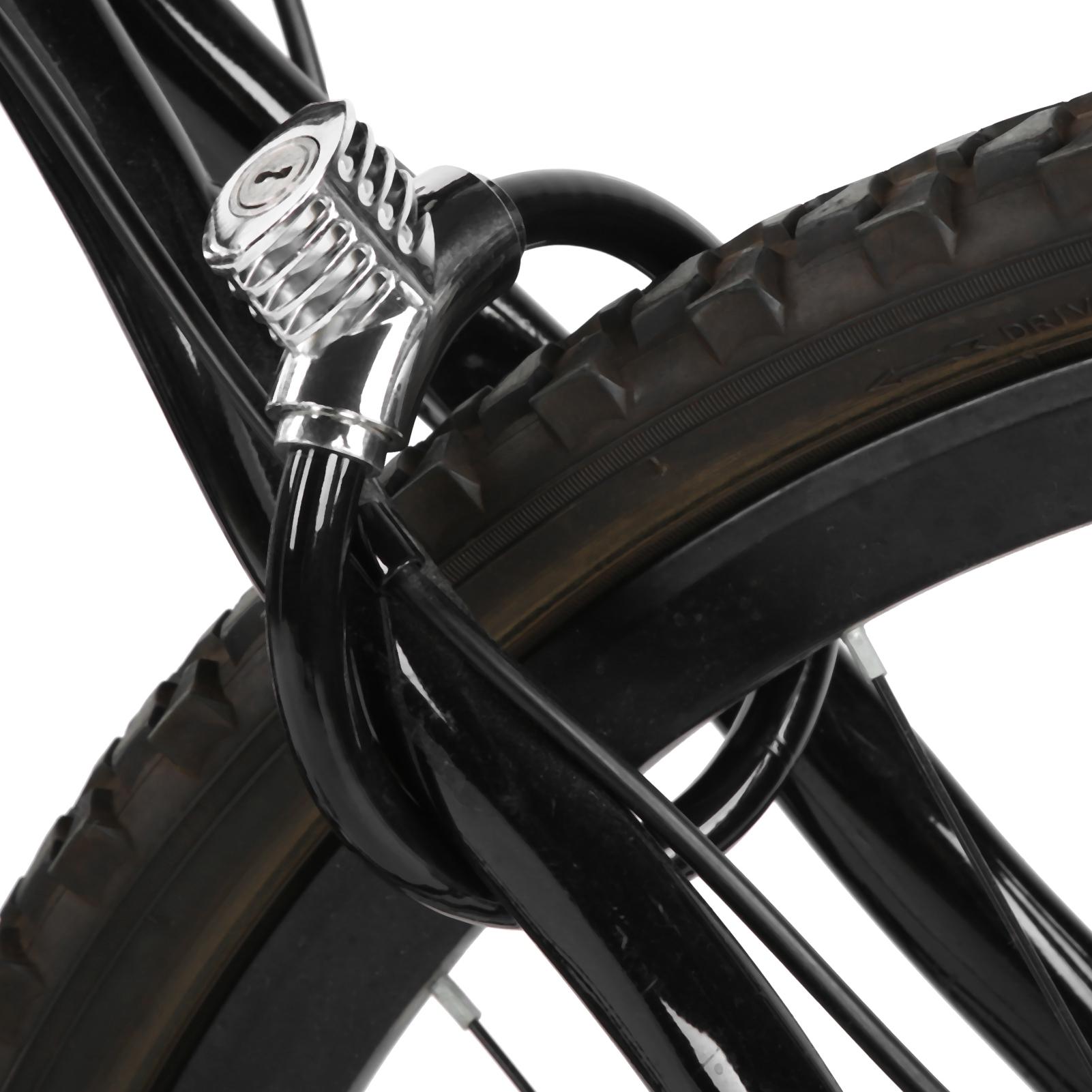 Portable Cable Lock AntiTheft Security Lock for Bicycle Mountain Bike Outdoor Cycling