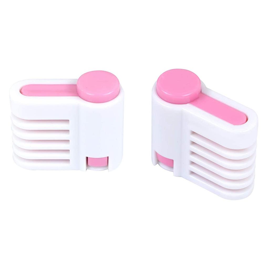 TOUBAOBAO DIY Cake Layering Bread Toast Flat Kitchen Cake Making Tools Cake 2-Pack Slicer, Aid, Slicer, Slicer, 5-Layer Slicer, Supplies, (Pink Knife)