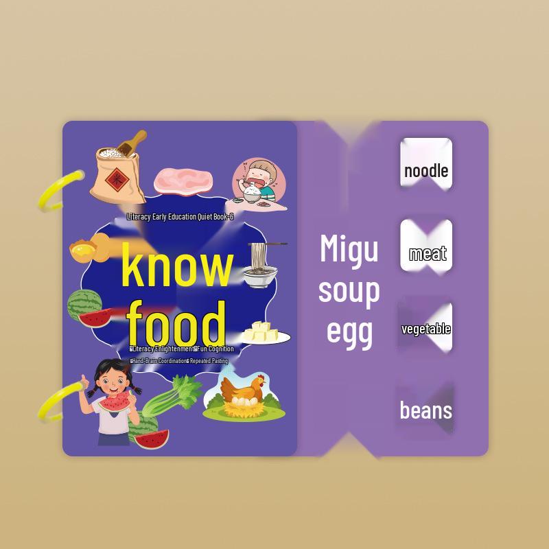 Literacy Quiet Book: Tear-and-Paste Character Recognition Tool for Early Childhood Education (Ages 3+).