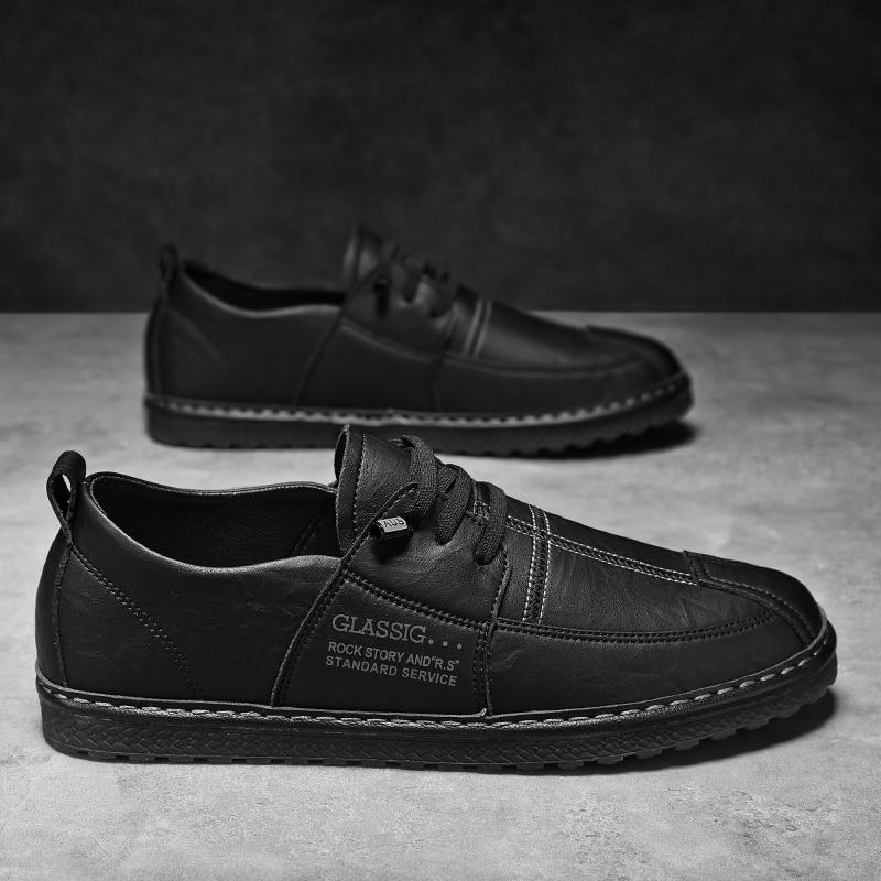 

МодаИтальянская мода повседневная обувь Мужская уличная мода Дизайнерские туфли-лодочки Slip On Мужские роскошные брендовые пенни-лоферы Кожаные мокасины 10 чёрный