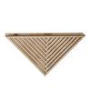 Wood Planter Box for Indoor Plants Wall Mounted Boho Hanging Planter Small Triangle Shaped Flower Pot for Living Room Bedroom Kitchen Office Home Wall