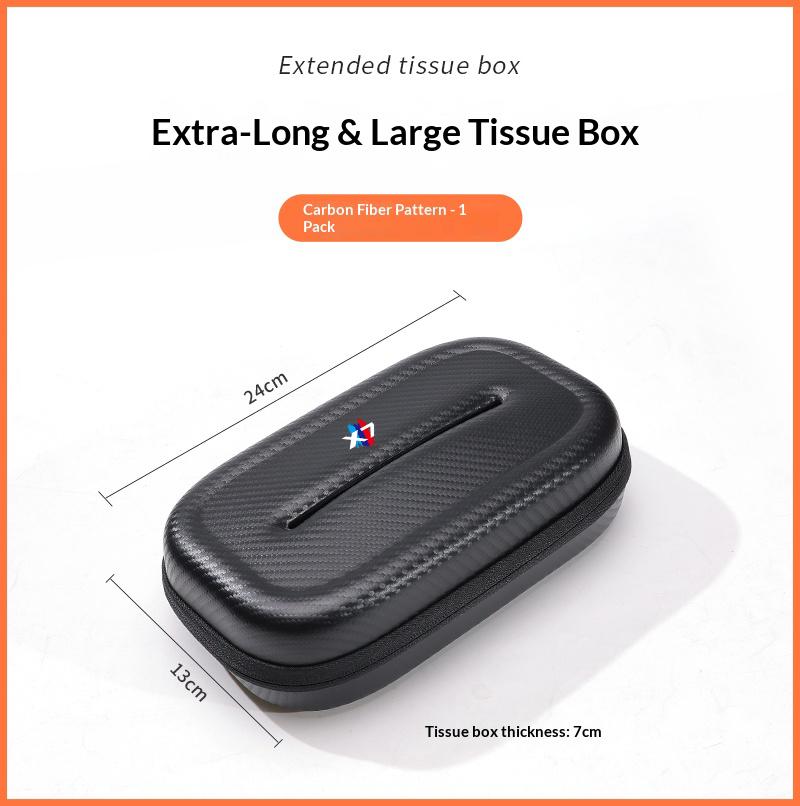

Car 3D stereoscopic Extra-Long & Large tissue box seat backrest Sunshade panel tissue box For BMW X7 Auto Accessories