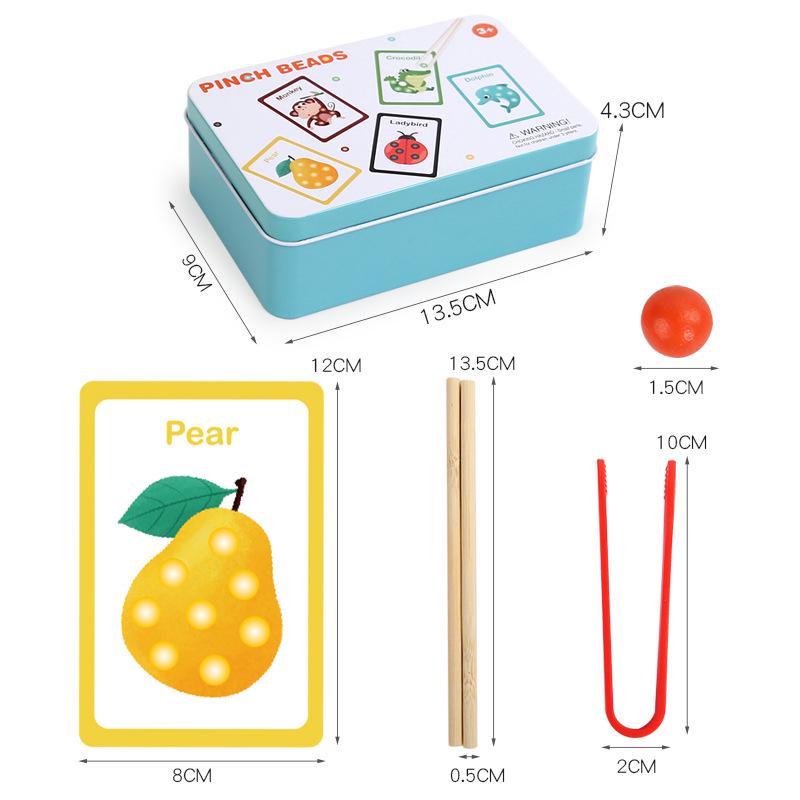 Multicolor Counting Beads Puzzle - Educational Math Game for Children