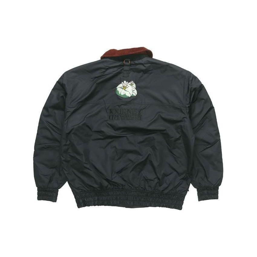 Nike Embroidered Pattern Warm-Up Jacket With Turn-Down Collar Men Outerwear Black DQ6120-010