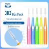 Medical Clean I-Type Interdental Brush: Soft, Telescopic Bristles for Orthodontic & Periodontal Care, 30-Piece Box