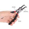 Rubber Handle Snap Ring Pliers Carbon Steel Circlip Pliers Retaining Ring Pliers  Automotive Repair