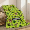 Jurassic Park Throw Lightweight 240g Flannel Blanket Soft Skin-friendly for Summer Cooling
