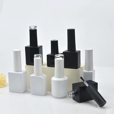 10 Stück Schwarz-Weiß Nagellackflasche Leere Flasche Neuer Minimalistischer Stil 10ML 5ML15ML Nagellack Kleber Leere Flasche Neu