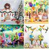Tropical Birds Honeycomb Parrot Paper 3D Cutouts Hanging Ornaments Hawaiian Themed Luau Party Hanging Decorations for Rainforest Jungle Theme