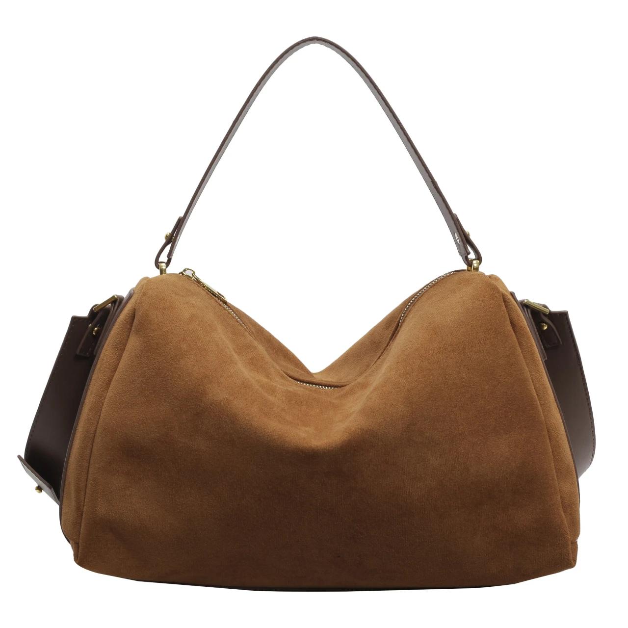 

Сумка через плечо из матового полиуретана с застежкой-молнией, однотонная, большая вместимость, зимняя, новая, модная, женская, универсальная, высокого качества