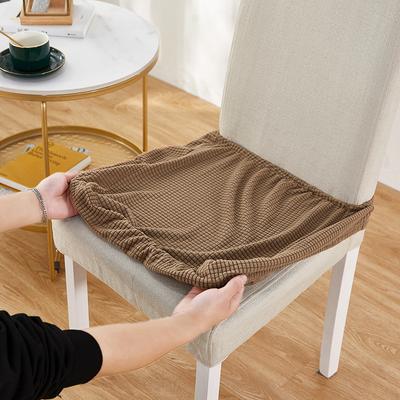 Elastische Jacquard-Sitzbezüge für Esszimmerstühle, schmutzabweisend, universell, abnehmbar, waschbar, Schonbezug für Stuhlsitzkissen