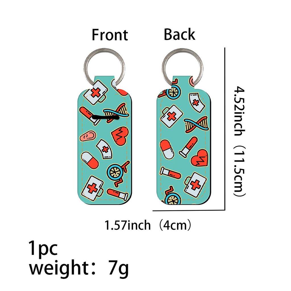 Trendy Creative Coin Purse Keychain with Lipstick and Perfume Holders