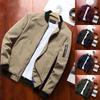 Jaqueta Bomber Masculina Moda Casual Jaqueta Corta-Vento Casaco Masculino Primavera Outono Outwear Stand Slim Jaqueta Masculina Plus Size