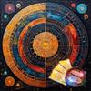 Universe Planet Pattern Tarots Card Tablecloth Altars Cloth Altars Cloth Divinations Card Table Cloth Tapestry Easy Use