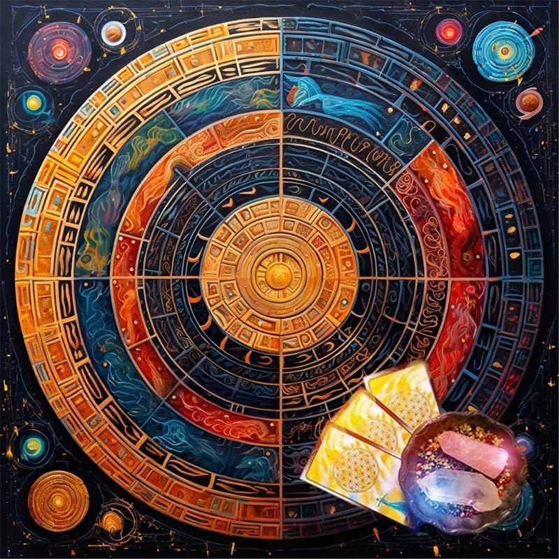 Universe Planet Pattern Tarots Card Tablecloth Altars Cloth Altars Cloth Divinations Card Table Cloth Tapestry Easy Use