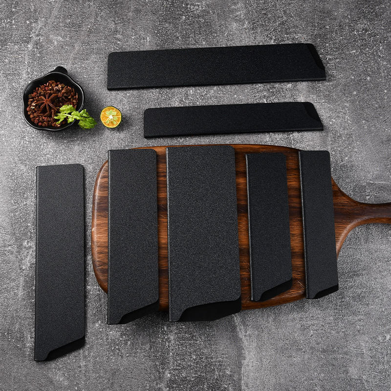 Black Plastic Knife Cover Kitchen Knife Sheath Protective Cover Fruit Knife Universal Cover Kitchen Accessories