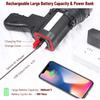 Black&Red USB LED Flashlight Searching Torches Night Light 6000LM Super Bright Powerful Lamp Hand Camping Lantern Rechargeable Battery