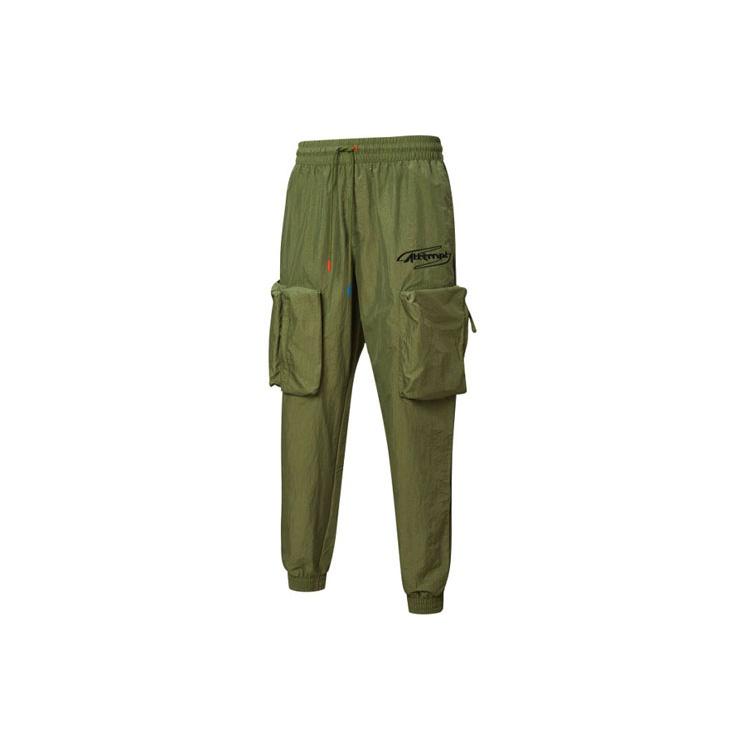 PUMA x ATTEMPT Crossover Casual Drawstring Woven Long Pants Green Men s 598944-75 XXS
