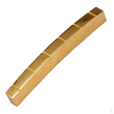 42mm Slotted Brass Nut DIY for Electric Guitar Replacement Part, Gold