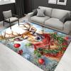 1pc Christmas Elk Pattern Carpet, Area Rug For Living Room Bedroom Room Bed Chair Laundry Entryway Corridor Yard Non-slip Outdoor Camping Ru