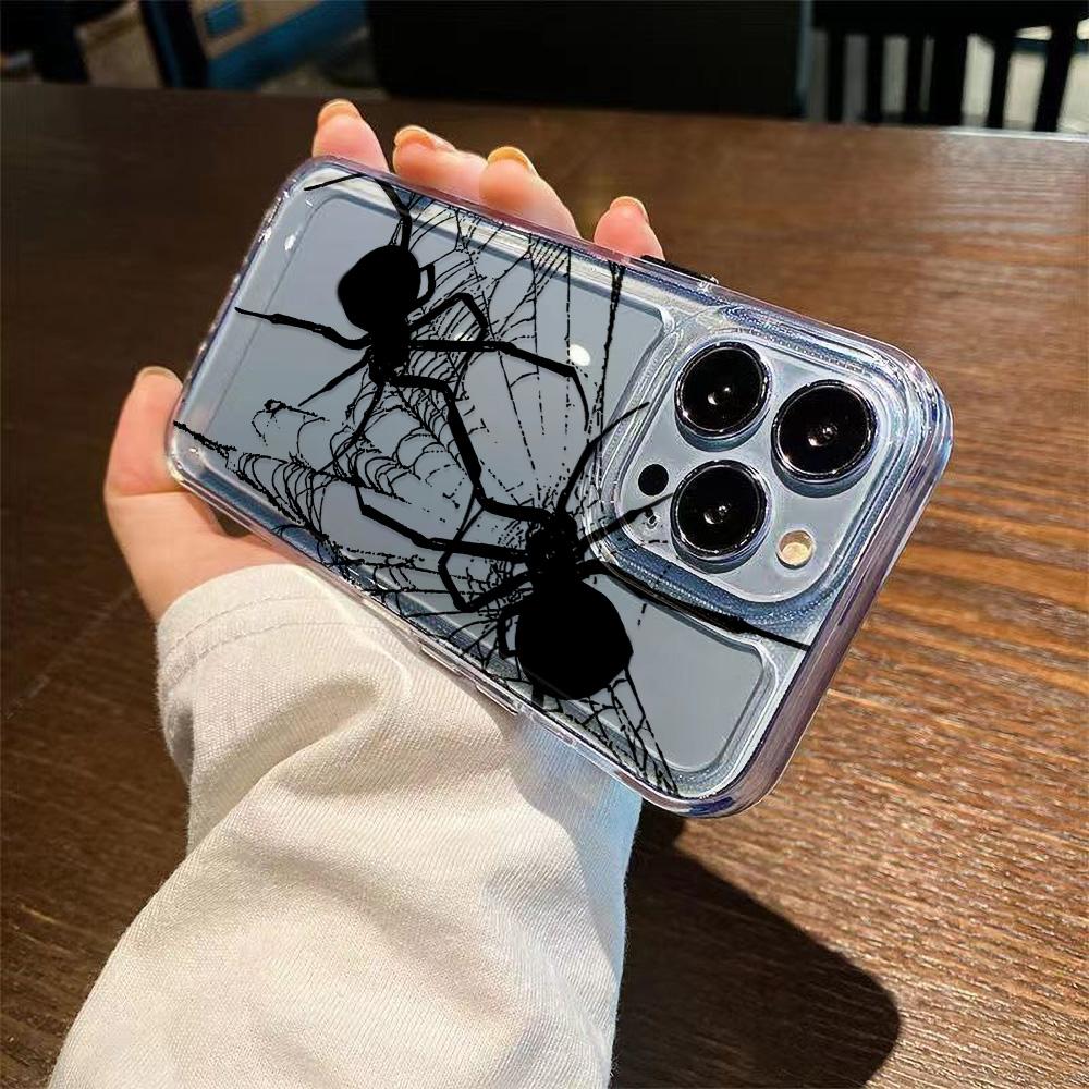 Malovaný pouzdro na telefon s pavoukem pro pouzdra iPhone 11 iPhone 11 13 15 Pro Max 14 Plus 12 XR X Xs 7 8 15pro 13pro Silikonové kryty Funda