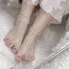 Retro Exotica: Multi-Layer Metal Tassel Anklet for Women, Cos Court Style Foot Jewelry