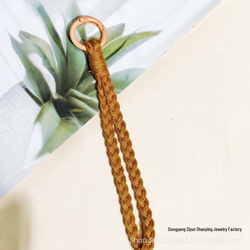 Colorful Woven Rope Keychain & Phone Charm