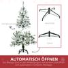 Artificial Christmas Tree, Snow Effect, Flame-Retardant, Hinged Construction, Green/White