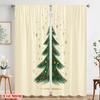 2pcs,2D plane printing Creative Curtains Christmas Tree Festive_c (3) Versatile Polyester (without rod) Room Decor Use for