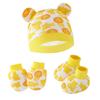 Newborn Newborn Baby Hat Anti Scratch Gloves Protective Foot Cover Three Piece Set Baby Hat Baby Hat