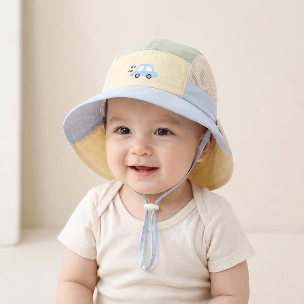 Animal Cartoon Bucket Hat Car Children's Fisherman Hat Soft Summer Kid Sun Hat  Girls