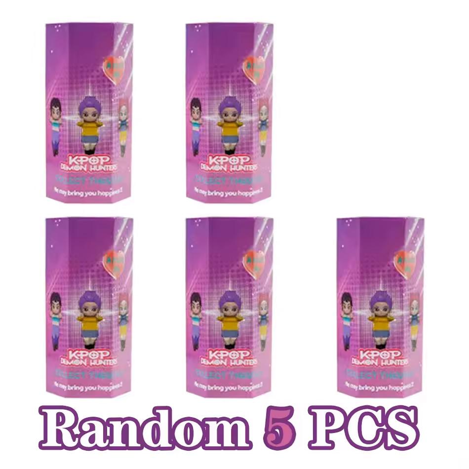Anime KPop Devil Hunter Doll Vinyl Toy Rumi Mira Zoi Character Vinyl Mask Blind Box Ornament Toy Halloween Gift