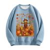 Women's Vintage Pumpkin Crewneck Sweatshirt Fall Long Sleeve Top