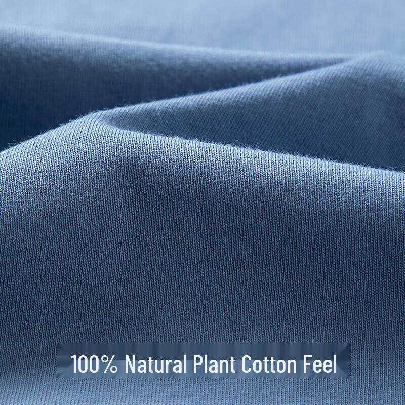 Men's Round Neck 100% Cotton Short Sleeve Undershirt 2-Pack