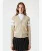 Munsingwear Women'S V-Neck Colorblock Cardigan Beige Mr122Lsw15
