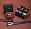XsFireCow Plus Size Stylish Long Belt with and No Perfect for Business 130cm Men's Belt, Auto-Lock Holes, Suits, (Black-15)